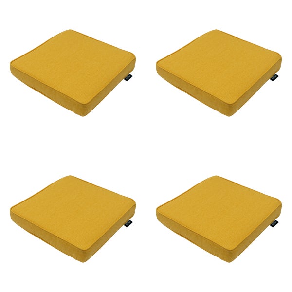 Sitzkissen Gold Canvas Eco+ - Ca. 40x40 cm - 4er-Set