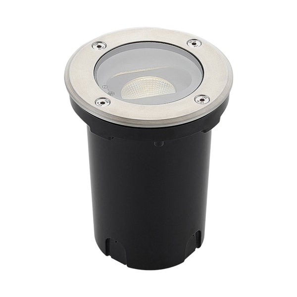 Lucande LED Bodeneinbauleuchte Doris (wasserdicht (Modern) in Alu aus Aluminium (1 flammig, ) - Außenleuchte für Garten Terasse Balkon & Haus
