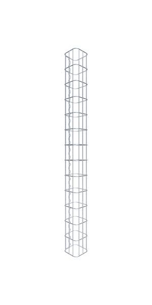 Gabionensäule 17 x 17 cm, MW 5 x 10 cm eckig - Höhe: 1,30 m