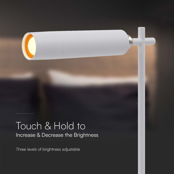 V-TAC VT-7413-W - Table Lamps - Wiederaufladbare Table Lamps - IP20 - Weiß - 3 Watt - 300 Lumen -