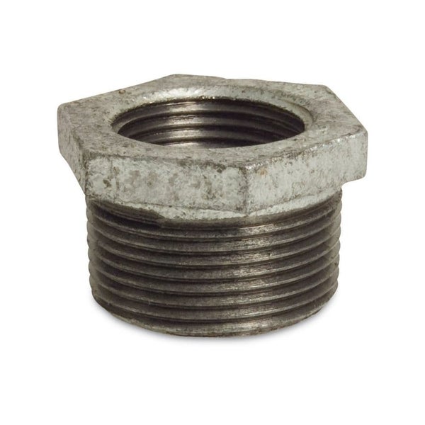 Gewindefitting Temperguss Reduziermuffe, Reducer male x female, Size 3/4 x 1/2