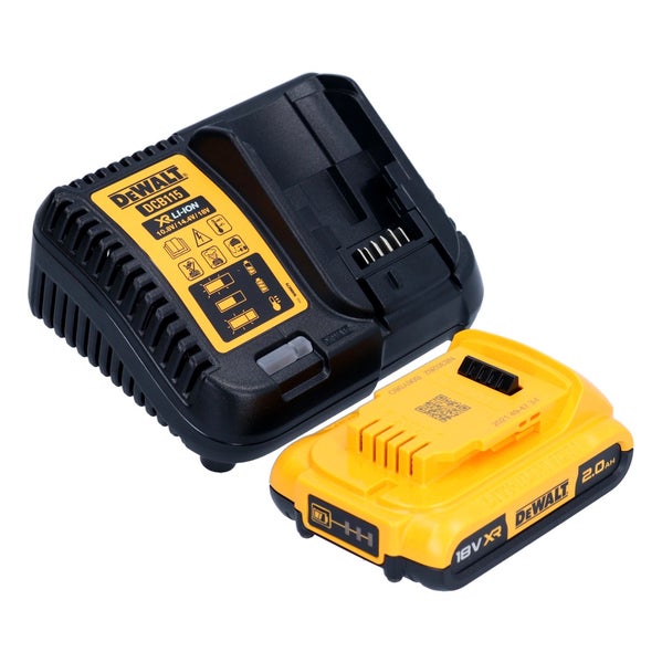 DeWALT Ladegerät DCB115 mit 18 Volt XR Lithium-Ionen Akku 2,0 Amperestunden.