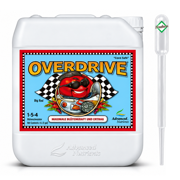 Advanced Nutrients Overdrive Bluetenstimulator 4 Liter Kanister mit Dosierpipette