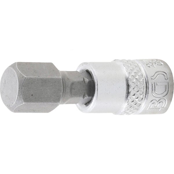 BGS Bit-Einsatz Antrieb Innenvierkant 6,3 mm (1/4) Innensechskant 3/8 - 2748