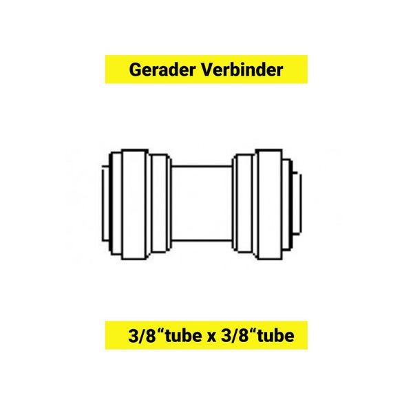 Schlauchverbinder - Gerader Verbinder 3/8