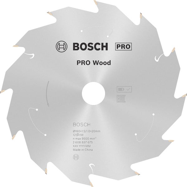 Bosch Pro Holzsägeblatt, Durchmesser 160 Millimeter