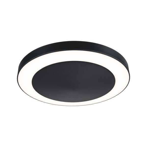 LED Deckenleuchte Circula Dämmerungssensor Dämmerungsgesteuerter Bewegungsmelder (IR) seewasserresistent IP44 rund 320mm 3000K 14W 880lm 230V Anthrazit Kunststoff