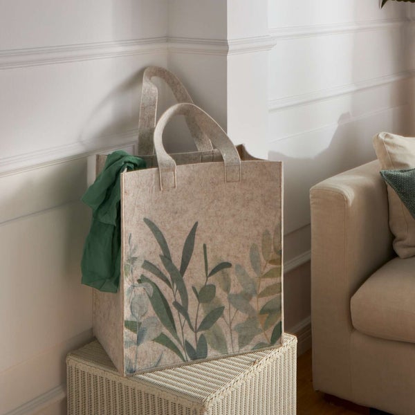 FRANK FLECHTWAREN | Tasche Oversize, FILZ AUS PET, FILZ, 40 x 24 x 45 cm