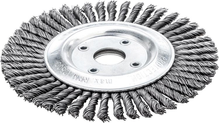 Pipelinebürste Stahldraht 178x6mm gezopft 0,5mm Lessmann