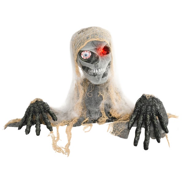 Animatronic Halloween-Puppe 82 Cm – Springt Und Sagt Boo! Mit Leuchtenden Augen & Sound