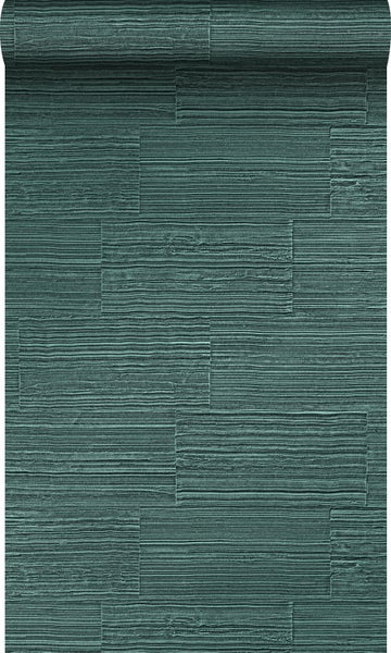 Origin Wallcoverings Tapete Steinoptik Smaragdgrün - 53 cm x 10,05 m - 347578