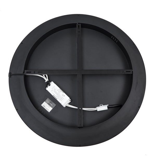 Rückseite einer runden Deckenleuchte mit Montagehalterung