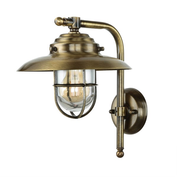 Wandleuchte im Vintage-Stil mit Lampenschirm und Metallgehäuse