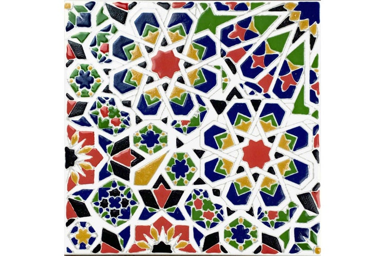 Dekorative Fliese mit geometrischem Muster