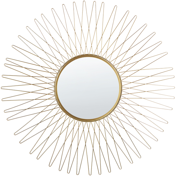 Wandspiegel SAUMUR 70 cm 70 cm Metall Gold