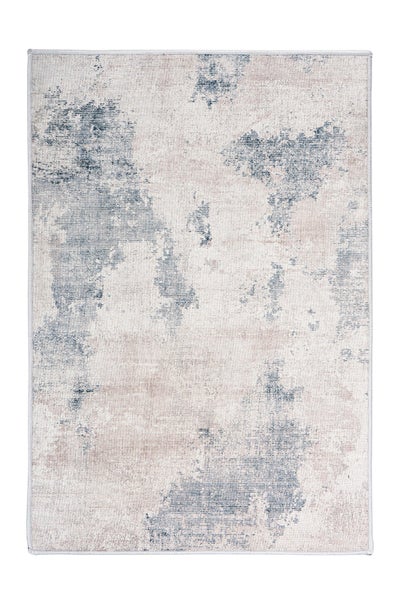 Flachflor Teppich Yara Grau Vintage 120 x 170 cm
