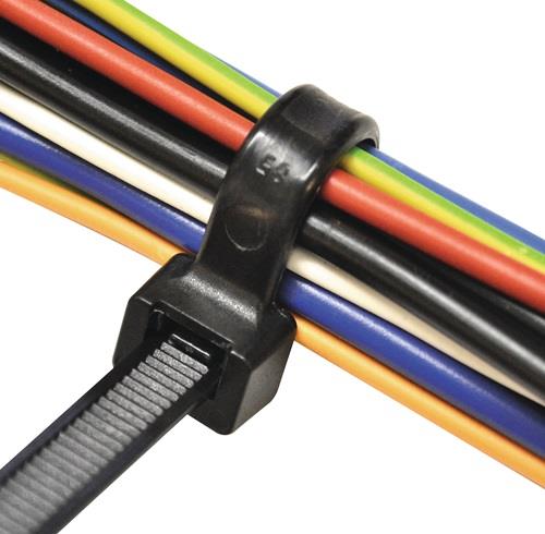 SAPISELCO 100x Kabelbinder Länge 360 mm Breite 4,5 mm schwarz - SEL.3.426