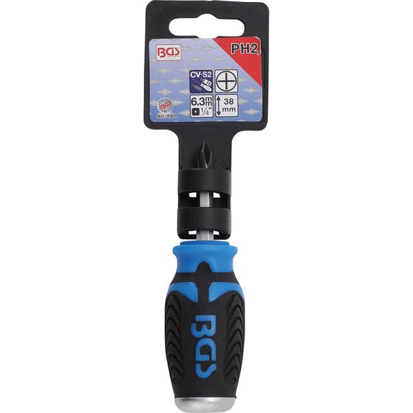 BGS Schraubendreher mit PH2 Kreuzschlitz und 38 Millimeter Klingenlänge