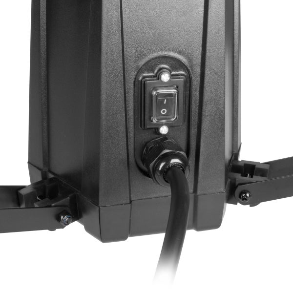 Detailansicht eines Stromkabels mit Schalter