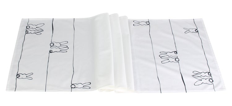 FRANK FLECHTWAREN | Tischläufer Line-Art, POLYESTER, 40 x 140 cm