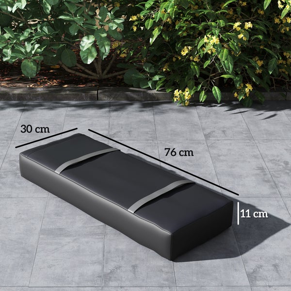 Outsunny 2er Set Sandsäcke für Sonnenschirm auffüllbar bis 25 kg Sandsack für Schirmständer 600D Oxford Gewichtete zum befüllen Beschwerung Schirmfußgewicht für Outdoor-Schirmständer Schwarz