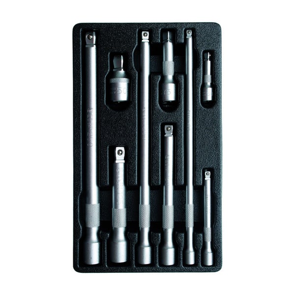 Steckschlüssel-Verlängerungs-Satz in schwarzer Box