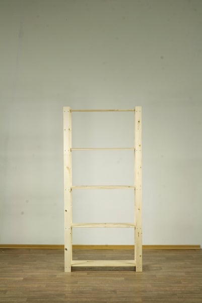 PROREGAL Holzregal Pinepeak HxBxT 170 x 80 x 28 cm 5 Fachboden 1,2 cm Dickes Kiefernholz Natur