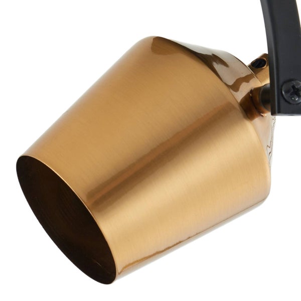 Goldfarbener Strahler aus Metall