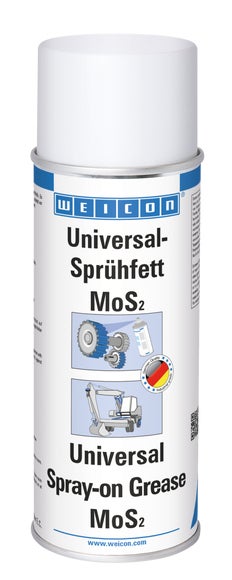 WEICON Universal-Sprühfett mit MoS2 | haftstarke Langzeitschmierung | 400 ml