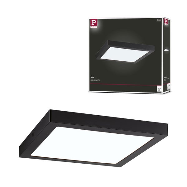 LED Panel Abia eckig 300x300mm 22W 2000lm 4000K Schwarz