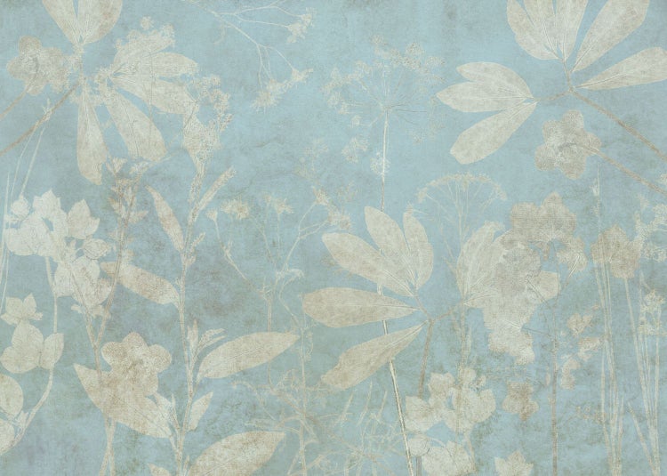 Blumentapete mit floralem Muster