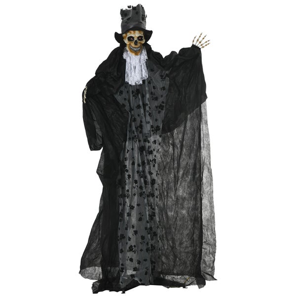 Outsunny Halloween-Dekoration, 125L x 65B x 189H cm, Polyester, Schwarz