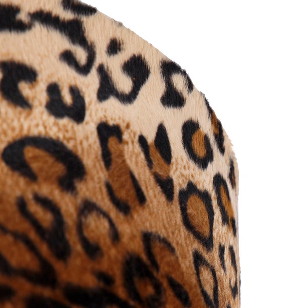 Velours Lampenschirm Leopard Design 35/35/20 Gold innen