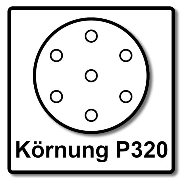 Festool STF D150/48 Schleifscheiben Granat P320 150 mm 400 Stk. ( 4x 575170 ) für RO 150, ES 150, ETS 150, ETS EC 150, LEX 150, WTS 150, HSK-D 150