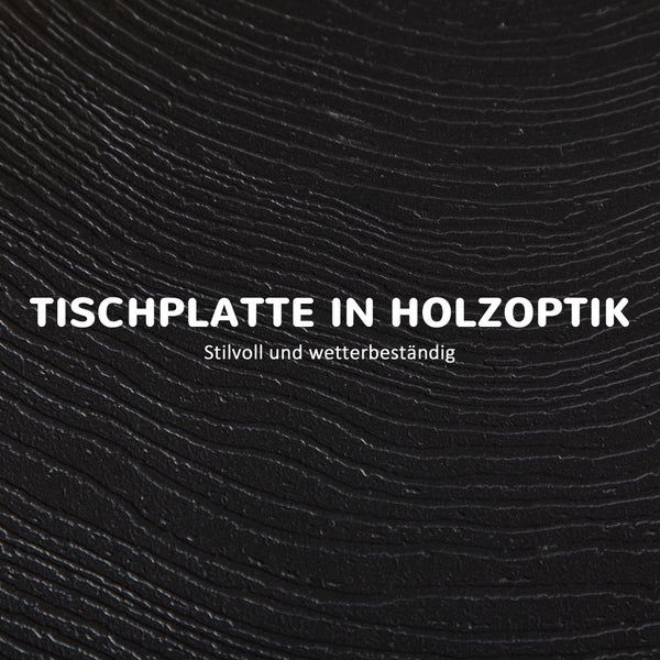 Outsunny Gartentisch, Runder Klapptisch, Ø60 cm Beistelltisch für 2 Personen, Garten-Esstisch mit Dekorativer Holzoptik, Campingtisch für Balkon, Terrasse, HDPE, Dunkelgrau