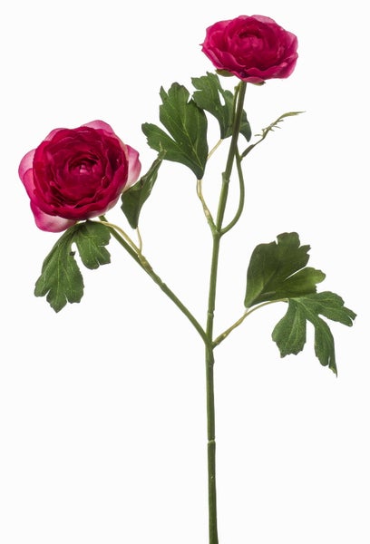 Künstlicher Ficus-Baum mit dichten grünen Blättern und braunem Stamm in einem schwarzen Topf.