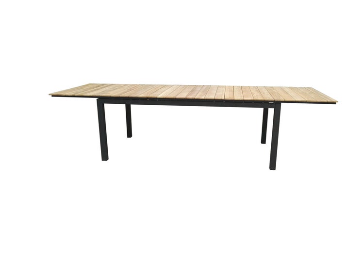 Mexico Esstisch inkl. Zusatzplatte 180, 240 cm schwarz, natur. 90 X 240 X 74 cm