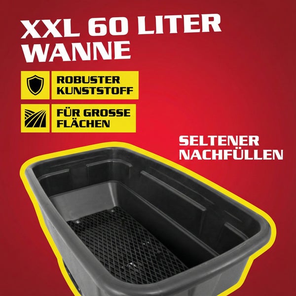 XXL 60 Liter Mörtelwanne aus robustem Kunststoff für große Flächen