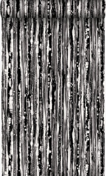 Origin Wallcoverings Tapete Streifen Schwarz-Weiß - 53 cm x 10.05 m - 347220