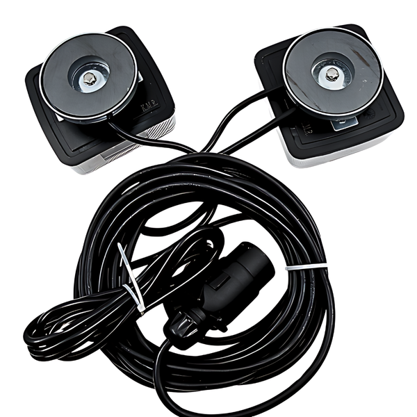 LED-Rückleuchten Set magnetisch inkl. 7,5m Kabel & Dreieckrückstrahler