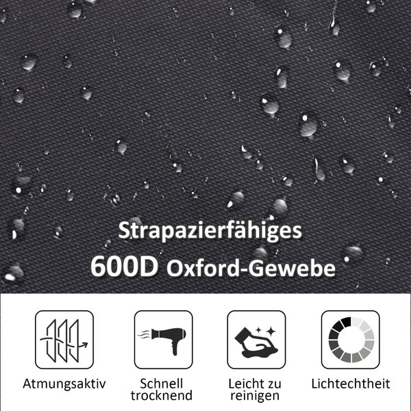 Outsunny Feldbett mit Aufbewahrungstasche, Faltbares Campingbett, Campingliege, Inkl. Tragetasche, Stahl Oxford, Schwarz, 190 x 68 x 52 cm