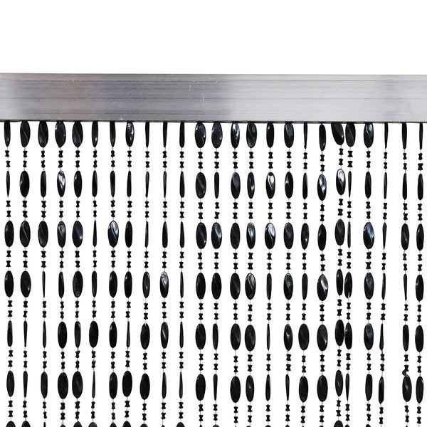 Dekorative Türvorhang mit schwarzen Perlen