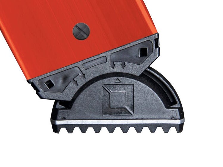 PROREGAL Plattformleiter Klappbar und Fahrbar 8 Stufen Inkl. GFK-Handlauf GFK/Aluminium Nivello Leiterschuhe