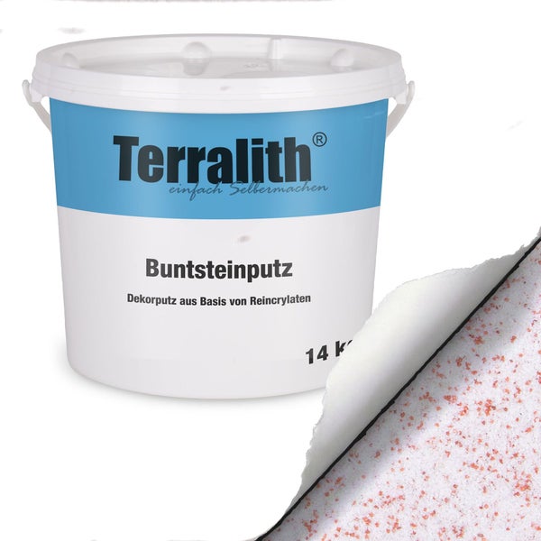Terralith Buntsteinputz im Eimer