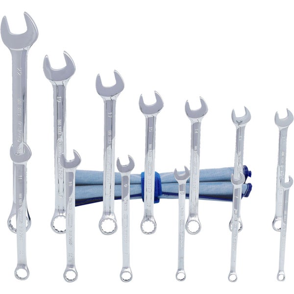 KS TOOLS CHROMEplus Ringmaulschlüssel-Satz abgewinkelt 13tlg. - 518.0643