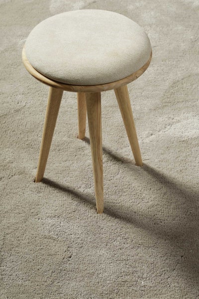 Teppich Hellgrau Creme Hochflor Pisa Homie Living 70x140 cm