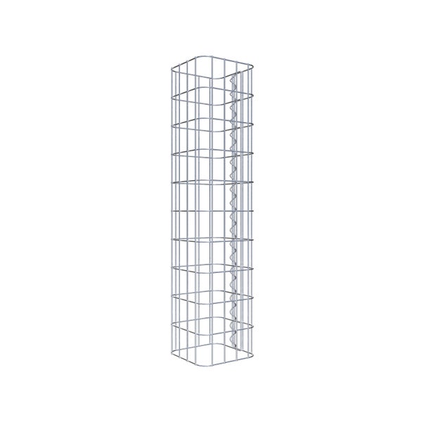 Gabionensäule 22 x 22 cm, MW 5 x 10 cm eckig - Höhe: 1,00 m