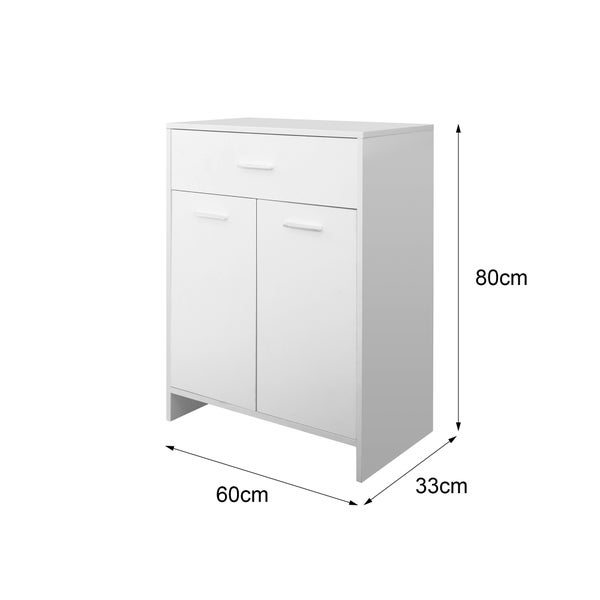 ML-Design Badmöbel-Set 5-teilig Badezimmermöbel Set Badmöbel Komplettset Spiegelschrank Waschtisch mit Unterschrank Hochschrank Badezimmerschrank Wäscheschrank, Stil Modern, Weiß, Holz, viel Stauraum