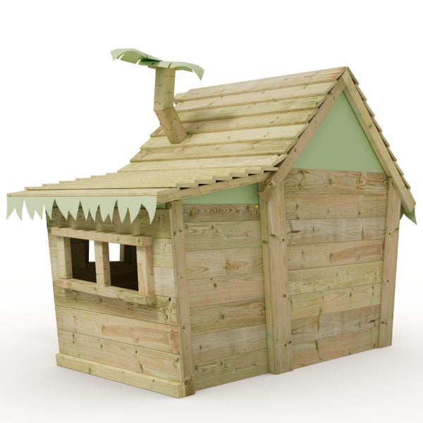 WICKEY Kinder Spielhaus Casita mit Holzdach und Fenster  - pastellgrün