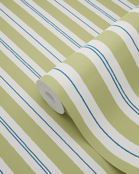 Tapetenrolle mit Streifenmuster